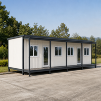 Maison préfabriquée en conteneur pour cantine de camp de travail et utilisation dans les projets d'infrastructure de chantier