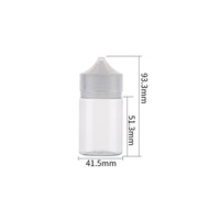 Bouteille vide en plastique PET AVANTIS pour liquides 10ml/15ml/30ml/50ml/100ml, usage médical, sérigraphie couleur personnalisée, bouchon à vis OEM