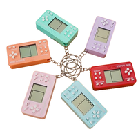Mini appareil de jeu multifonctionnel Porte-clés Style arcade rétro Mousqueton de voyage Décor