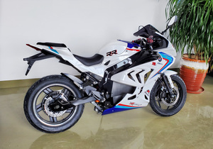 Nouvelle <span class=keywords><strong>moto</strong></span> électrique de course sans balais 8000W 72V avec batterie au lithium, autonomie de 150 km, vitesse maximale supérieure à 80 km/h, motos sportives - Product Image 2