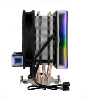 Refroidisseur de processeur Speedy Heatpipe pour boîtier d'ordinateur avec dissipateur thermique en cuivre et aluminium, roulement à billes, ventilateur de 120 mm