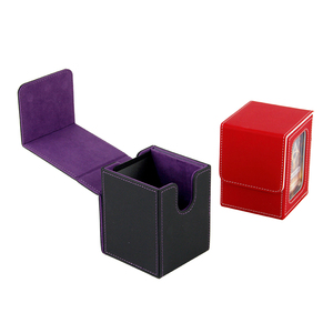 Boîte de rangement pour cartes <span class=keywords><strong>MTG</strong></span> moderne en cuir PU avec aimant puissant pour collection de cartes TCG - Product Image 3