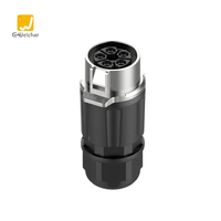 Connecteur circulaire étanche E-Weichat 3/5 broches 16A IP68, prise mâle/femelle avec coque métal-plastique pour câble