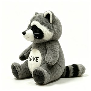 Regalo de valleterroso bordado con temática de San Valentín, juguete de animal del bosque suave para dormir, valleterroso de peluche neutro para baby shower - Product Image 4