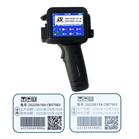 Imprimante à jet d'encre portable YAOMATEC 12,7 mm, mini-imprimante portable, impression de code de date, logo, QR code, code-barres pour bouteilles en plastique, cartes