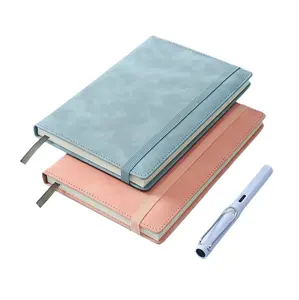 Kunden spezifischer A5 Leather Journal Notebook Tagebuch planer mit Gummiband