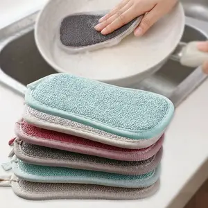 Кухонные экологически чистые губки из микрофибры для мытья посуды