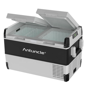 Refrigerador de compresor AC DC, congelador portátil <span class=keywords><strong>grande</strong></span>, 75L 95L, refrigerador de coche de Control Dual de doble temperatura para 4x4 RV Camping - Product Image 1