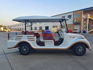 Coche Eléctrico Clásico de Lujo, Estilo Retro Vintage, Nuevo Coche Eléctrico de Turismo para Parques de Atracciones, Autobús de Transporte Exterior - Product Image 3