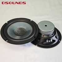 Speaker Komponen Mobil 2-Way Daya Besar 90Wrms*2 dengan Magnet Besar 6.5 Inch Speaker Komponen 2-Way Berkualitas Tinggi untuk Pintu Mobil