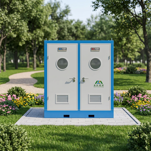 Inodoro Portátil de Acero de Alta Gama con Diseño Moderno, Características Ecológicas, Agua Corriente para Baño y Uso en Exteriores, Inodoro Modular - Product Image 4