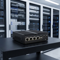 Mini PC serveur Intel Alder Lake N100, 4 ports 2.5GbE i226V, appliance réseau, 8 Go de RAM, 128 Go de SSD, sans ventilateur, pare-feu, passerelle informatique