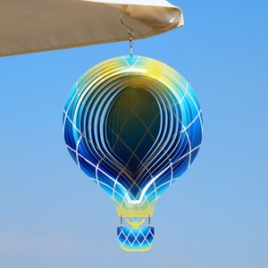 Wholesale GLK Brand Metal 3D Hot Air Balloon <b>Wind</b> <b>Spinner</b> Ornament <b>Garden</b> Decor Rotating Waterproof Easy Install Indoor Outdoor - Product Image 4