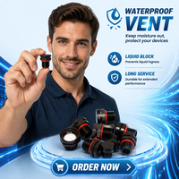 Soupape de ventilation étanche à visser avec contrôle manuel de la température et de la pression, certifiée ROHS/REACH, pour port M12