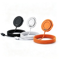 Support pliable, câble de charge sans fil magnétique 25W, type C, cordon tressé pour iPhone, chargeur magnétique avec support de téléphone