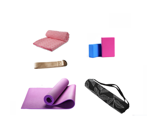 Juego de estera de yoga, kit de estera de Yoga, toalla, bolsa, bloque - Product Image 1