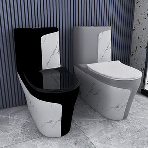 <span class=keywords><strong>Inodoro</strong></span> de Cerámica Moderno sin Borde para Hotel, <span class=keywords><strong>Inodoro</strong></span> de una Pieza en Color Gris Mate - Product Image 3