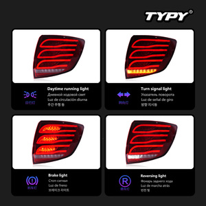 Conjuntos de luces traseras TYPY para Lada Granta 2018-2026; actualización a luces traseras LED estilo Mercedes con intermitentes secuenciales - Product Image 4
