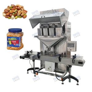 low price vibrating 500g 250g nuts grains rice filing jar bottle can pacing machine