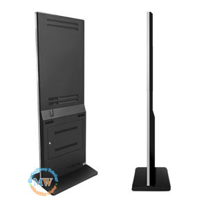 42 นิ้วขาตั้งป้ายดิจิตอลแบบพกพา Monitor ข้อมูล Kiosk Totem ล้อ - Product Image 2