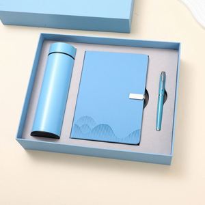 Set de Regalo de Agenda/Diario de Lujo Personalizado de Cuero A5 con Acero Inoxidable, Termo y Logotipo Personalizado Impreso con UV, Ideal para Apreciación al Maestro - Product Image 6