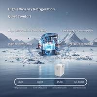 Refroidisseur d'eau de bureau IDIY, usage commercial et hôtelier, eau glacée, acier inoxydable, système RO 180W, mini refroidisseur d'eau