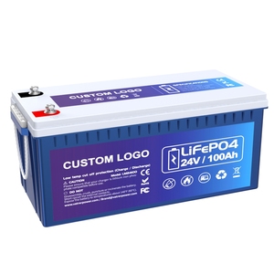 Batterie rechargeable 24V 100Ah, pack de batteries 12V 24V 100Ah 200Ah, batteries au phosphate de lithium-ion - Product Image 2