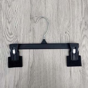 DS5649 Cintres en plastique pour bas de gamme avec clips pour robes en <span class=keywords><strong>jean</strong></span> Cintres pour pantalons et jupes - Product Image 2