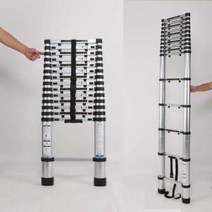 <span class=keywords><strong>Escalera</strong></span> telescópica <span class=keywords><strong>de</strong></span> <span class=keywords><strong>aluminio</strong></span> <span class=keywords><strong>de</strong></span> 9/11/13 peldaños, <span class=keywords><strong>plegable</strong></span>, <span class=keywords><strong>de</strong></span> doble peldaño, para exteriores, tipo telescópica. - Product Image 6