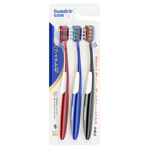 Sweetrip Adult Toothbrush Soft Bristles Gum Care Manual 3 Pack - Product Image 1