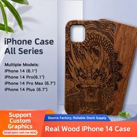 Coque de téléphone en bois à motif original pour iPhone 14, étui de protection en bois de rose pour iPhone 17 Pro Max CZ2944