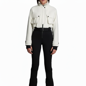 Winter Warm Woman Fashion Ski Suit Jacket Hoodie Outdoor Sports Jumpsuit Zipper Ski Suit Clothes sports wear <b>snow</b> boarding - Product Image 1