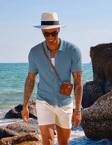 <b>Mens</b> Seamless Golf <b>Shirt</b> Moisture Wicking Quick-Dry Tailored Fit Polo <b>Shirts</b> - Product Image 4