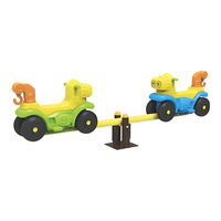 Balançoire à bascule pour enfants d'extérieur, équipement de jeux pour enfants à double siège, convient aux parcs et jardins pour enfants