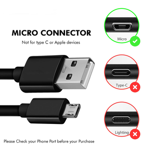 Cables Micro USB V8 Blancos de 1M (3.3 pies), Carga Rápida de 3A, Transferencia de Datos, Cables de Carga de PVC para Teléfonos Android, Tabletas e Impresoras - Product Image 4
