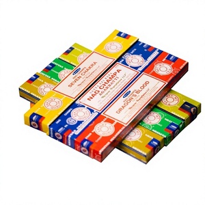 Varillas de Incienso India Sai Baba SATYA Truth con Base de Bambú, Nagchampa, Naturales, Hechas a Mano, Aromaterapia, Purificador de Espacios - Product Image 1