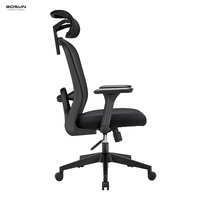Fauteuil de bureau pivotant moderne pour cadres, avec support lombaire réglable, chaise ergonomique en maille pour bureau à domicile - Vente en gros