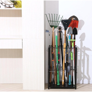 Organizador de herramientas de jardinería, estante para herramientas de patio, garaje independiente, cobertizo para herramientas de jardín, estante para herramientas de jardinería para exteriores - Product Image 4