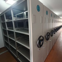 Archivador Móvil Inteligente Ajustable Moderno con Cerradura Eléctrica/Manual Inteligente, Sistema de Archivo Comercial de Acero/Metal