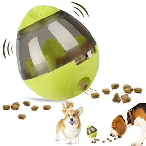 애완 동물을 위한 자동적인 애완 동물 느린 지류 치료 공, 개 및 고양이 장난감은 상호 작용하는 IQ, 강아지를 위한 급식 그릇 공이치기용수철 디자인 공을 증가합니다