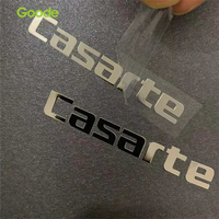 Autocollants métalliques dorés durables Goode, logo personnalisé pour boîtes de chocolat de luxe, décalcomanies élégantes en feuille métallique pour emballages alimentaires gastronomiques