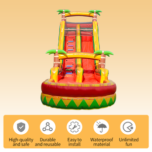 Tobogán Acuático Inflable Tropical de PVC de Grado Comercial para Exteriores, de 22 pies, para Niños y Adultos, para Parques de Aventuras, con 2 Años de Garantía - Product Image 2