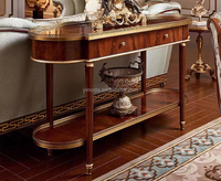 Canapé antique de luxe italien en cuir véritable sculpté, style villa française, avec revêtement en tissu violet, pour école