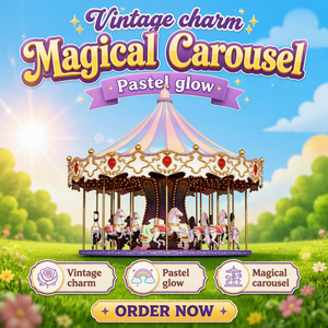 Nouveau manège carrousel style Macaron Dream pour 16 personnes, attraction de fête foraine - Product Image 4