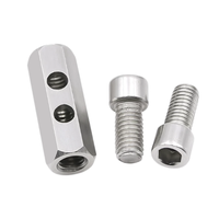 Vente directe : Kit de suspension avec connecteurs de serrage de câble bidirectionnels réglables pour boucles de câble métallique