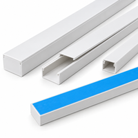 Goulotte de câblage mini en PVC pour systèmes de contrôle d'accès, lecteurs de porte et câblage d'interphone