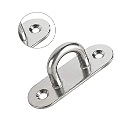 <span class=keywords><strong>Crochet</strong></span> <span class=keywords><strong>pour</strong></span> plafond en <span class=keywords><strong>acier</strong></span> inoxydable, bande oculaire, plaque ovale, clip d'anneau, 10 pièces - Product Image 5