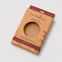 Boîte d'emballage en carton pliable personnalisée, économique et écologique, avec fenêtre découpée et languette de suspension, pour foulards, serviettes et vêtements
