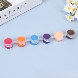 3ml Pigment acrylique 6 couleurs pour enfants 12 couleurs <span class=keywords><strong>Pure</strong></span> Coverage Strong for All Sortes of DIY Toys Graffiti Play <span class=keywords><strong>Imagination</strong></span> - Product Image 5