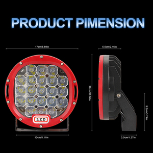 Feux de route <span class=keywords><strong>LED</strong></span> super lumineux de 7 pouces, 105 W, pour voiture, camion, SUV, chariot élévateur, pick-up - Product Image 2